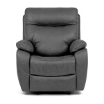 TV a relaxační křeslo s elektrickým ovládáním, potah šedá látka v dekoru vintage, 1 motor 240V