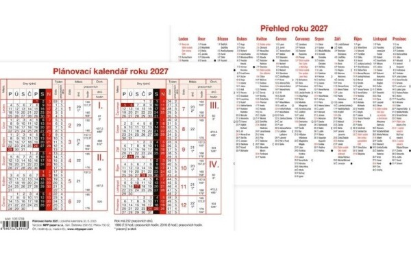 Plánovací karta 2027 A5