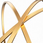 Erga Oval, oválné zrcadlo 35x90cm, zlatý rám, ERG-V01-OVAL-3590-GD