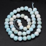 Přírodní larimar - 8 mm - třída A - 1 ks