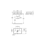 GROHE - Euro Ceramic Umyvadlo na desku 60x40 cm, s přepadem, bez otvoru pro baterii, alpská bílá 102434SH00