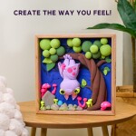 OKTO Modelování Malý svět v rámečku motiv "Netopýr" 21x21 cm, OKTO, W051114