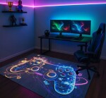 DumDekorace Protiskluzový koberec pro chlapce s herním designem Šířka: 80 cm | Délka: 150 cm