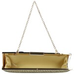 Luxusní dámská plesová kabelka Moon Iballa, zlatá