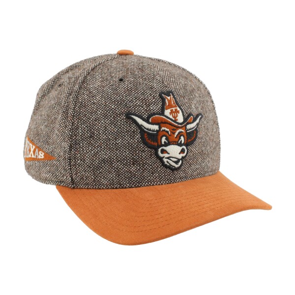 Zephyr Pánská kšiltovka Texas Longhorns NCAA Tweed Pinched Crown