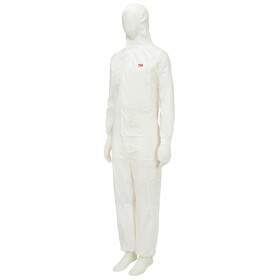 3M 4545M Ochranný oděv 4545 vel. Oblečení: M bílá - 3M Prodyšný jednorázový ochranný oděv 4545