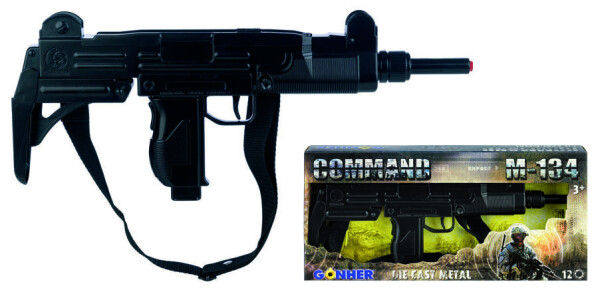 Samopal kovový černý 12 ran - Alltoys Gonher