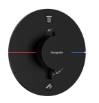HANSGROHE - Sprchový set s termostatem pod omítku, s tělesem, průměr 36 cm, 3 proudy, matná černá SANI21HHH410