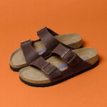 Dámské tenké žabky Birkenstock Arizona Soft Footbed Oiled Leather Habana (0452763) 36