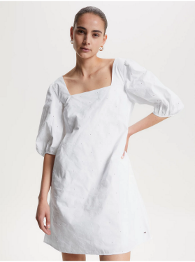 Bílé dámské vzorované šaty Tommy Hilfiger dámské