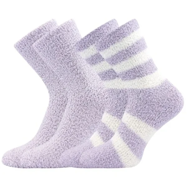 BOMA Ponožky dámské žinylkové SVĚTLANA 2pack LILA 35-41 118610