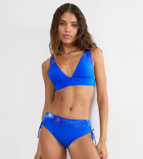 SUMMER TROPICS - Podprsenka na plavky s polstrováním a hlubokým výstřihem Triumph BLUE COMBINATION 36D