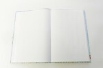 Designová záznamní kniha Fresh, ohebné desky, formát B5, 80listů, čtvereček - mix motivů