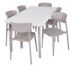 TOOMAX ITALIA DINING plastový stůl - světle šedá
