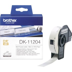 Brother DK-11204 papírové štítky 17mm x 54mm, bílá, 400 ks