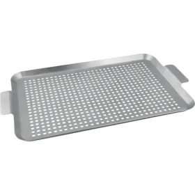 Lamart BBQ Grilovací plech / 50 x 30cm / nerez (8590669307678)