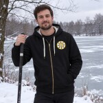 Mitchell Ness Pánská Mikina Boston Bruins NHL Playoff Win 2.0 Full Zip Fleece Vintage Logo Bruins Velikost: