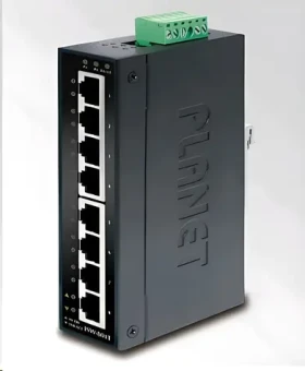 Planet IGS-801T / Switch průmyslový / 8x 1Gb RJ-45 / Unmanaged / DIN / IP30 / -40 až 75 °C (IGS-801T)