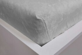 Stanex Mikroflanelové napínací prostěradlo světle šedé ROZMĚR: (š/d/v) 180 x 200 x 20 cm