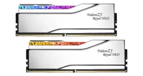 G.Skill Trident Z5 Royal NEO RGB 48GB (2x24GB ) 8000Mhz stříbrná / CL40-48-48-128 / DIMM / Non-ECC / EXPO (F5-8000J4048G24GX2-TR5NS)