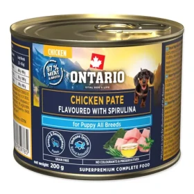 Ontario Puppy / Konzerva pro štěňata / Kuřecí paté se spirulinou / 200 g (214-859785)