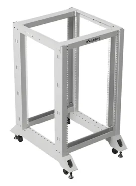 Lanberg Open Rack 18U šedá / Otevřený rack / 19" / 600 x 800 mm / nosnost 600 kg (OR01-6818-S)