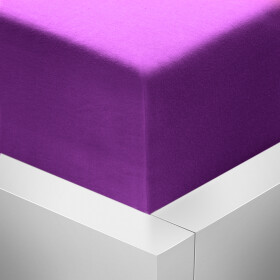 Stanex Jersey napínací prostěradlo s lycrou - fialové ROZMĚR: (š/d/v) 160 x 200 x 20 cm, Barva: FIALOVÉ