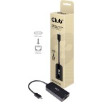 CLUB3D USB síťový adaptér USB 3.2 Gen1 TYPE C na LAN (RJ45) / 2.5Gbps (CAC-1520)