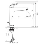 HANSGROHE - Logis Umyvadlová baterie s výpustí, EcoSmart, chrom 71095000