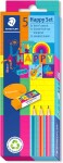 Staedtler Staedtler, 61 SC3 HA, Happy set, sada školních pomůcek, mix barev, 5 ks