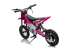 Mamido Dětská elektrická motorka Cross 350W 36V růžová