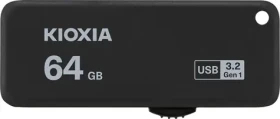 KIOXIA TransMemory U365 64GB černá / Flash Disk / USB 3.2 / R: 150MBs (LU365K064G)