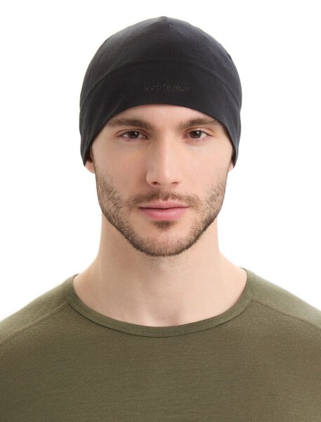 Merino čepice ICEBREAKER Adult Cool-Lite Flexi Beanie, Black univerzální