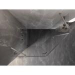 MEXEN/S - Lunar sprchový kout pětiboký křídlový levá 100 x 80, transparent, nikl kartáčovaný 831-100L-080P-97-00-L