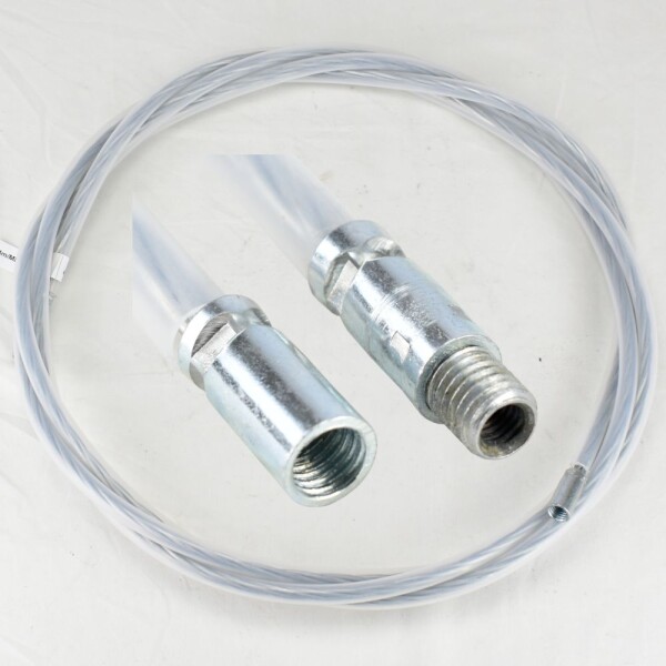 Nástavec na kartáč pro nerez komíny, ocel drát+bužírka, 10m