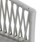 Zahradní židle, kov, polyratan, šedá, AZC-S1430 GREY