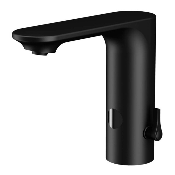 SANELA - Senzorové baterie Elektronická umyvadlová baterie, napájení z baterie, černá SLU 63VB