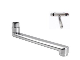 Ramínko pro termostatickou baterii, 215mm, rovné, chrom, BALLETTO