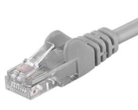 PremiumCord UTP CAT6 10m šedá / Patch kabel / RJ45-RJ45 (sp6utp10)