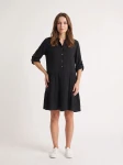 HOSH Dámské košilové šaty Spirit černé Velikost: XXL/3XL