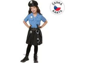 MaDe Šaty na karneval - policistka, 120-130cm