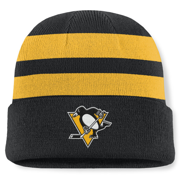 Fanatics Pánská zimní čepice Pittsburgh Penguins NHL Swipe Cuffed Beanie