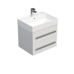 Koupelnová skříňka s umyvadlem SAT Cube Way 60x53x46 cm bílá lesk CUBE46602BISAT CUBE46602BISAT