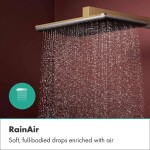 HANSGROHE - Raindance Alive Q Sprchový set s termostatem pod omítku, s tělesem, 21x34 cm, 3 proudy, kartáčovaný bronz 24620140
