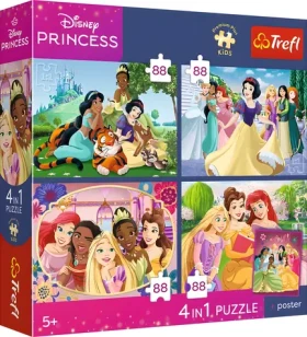 TREFL Puzzle Premium Plus Kids Disney Princezny: Romantické princezny