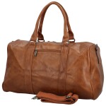 Stylová koženková cestovní taška Maribe, hnědá