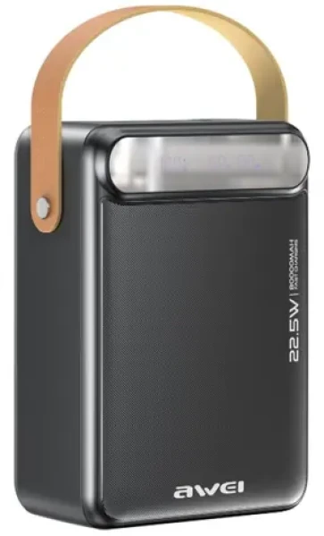 Awei P102K černá / Powerbanka / 80000mAh / PD 22,5W / 2x USB-C / 3x USB-A (P102K)