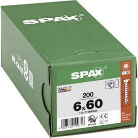 SPAX 1191010600605 R 88091 Senkkopf/T-STAR šroub do dřeva 6 mm 60 mm T-STAR plus ocel WIROX 200 ks