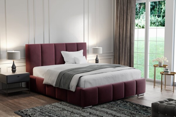FRONTI Postel MODEL 09 140x200 fialová - MAGIC VELVET 2202