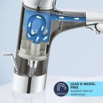 GROHE - Start Edge Umyvadlová baterie s výpustí Push-Open, chrom 23777001